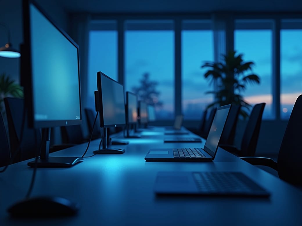 Equipo de trabajo con las herramientas de Microsoft 365 implantadas y gestionadas por Solunet.
