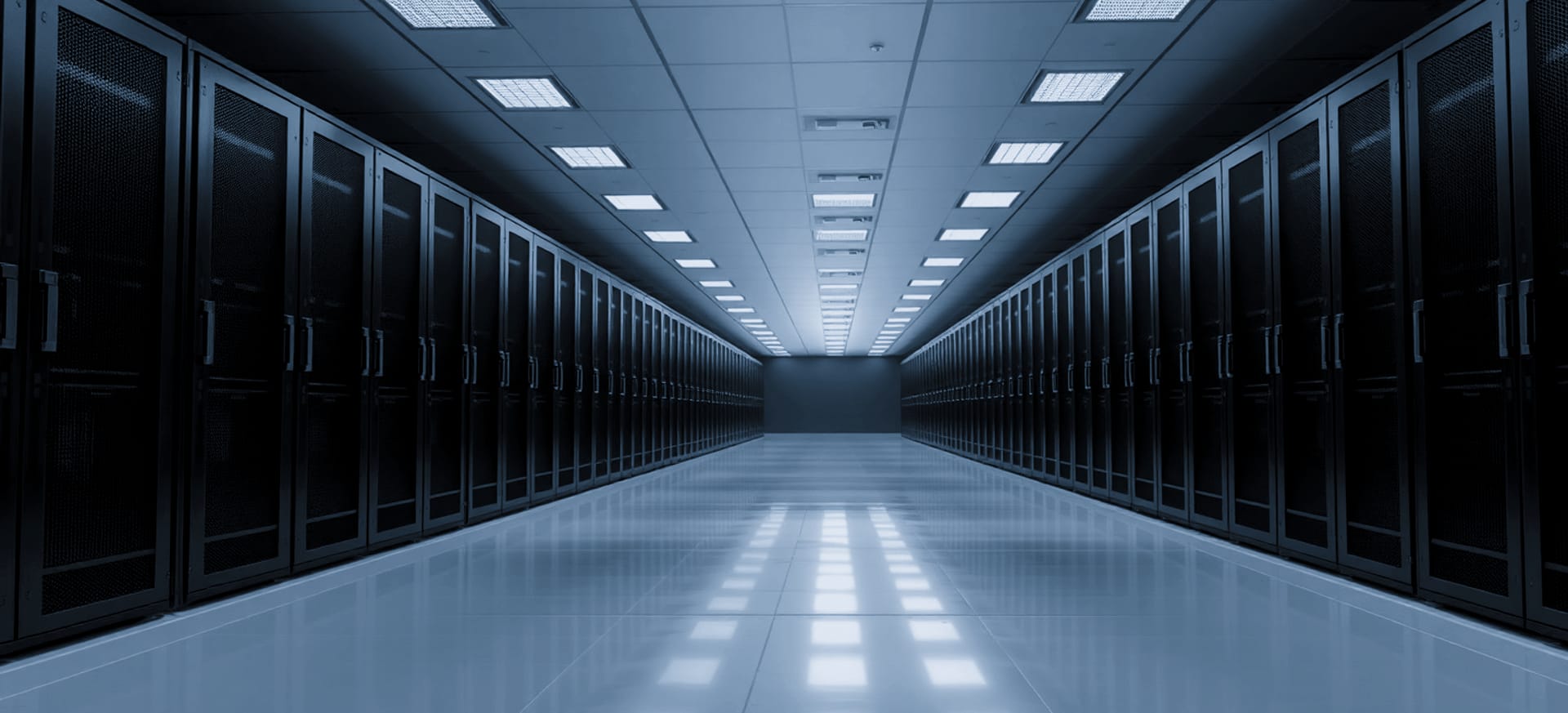 Sala de servidores sobre la infraestructura propia de Solunet, en España